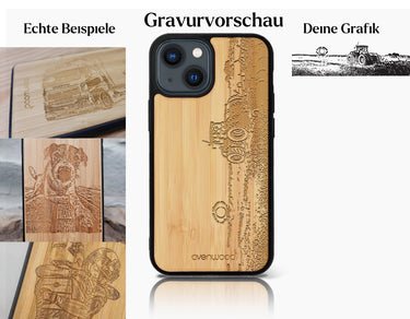 INDIVIDUELL iPhone 15 Bambus-Kunststoff